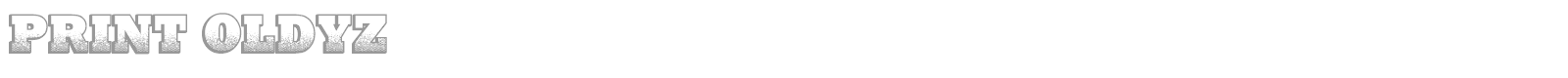 Print Oldyz font preview